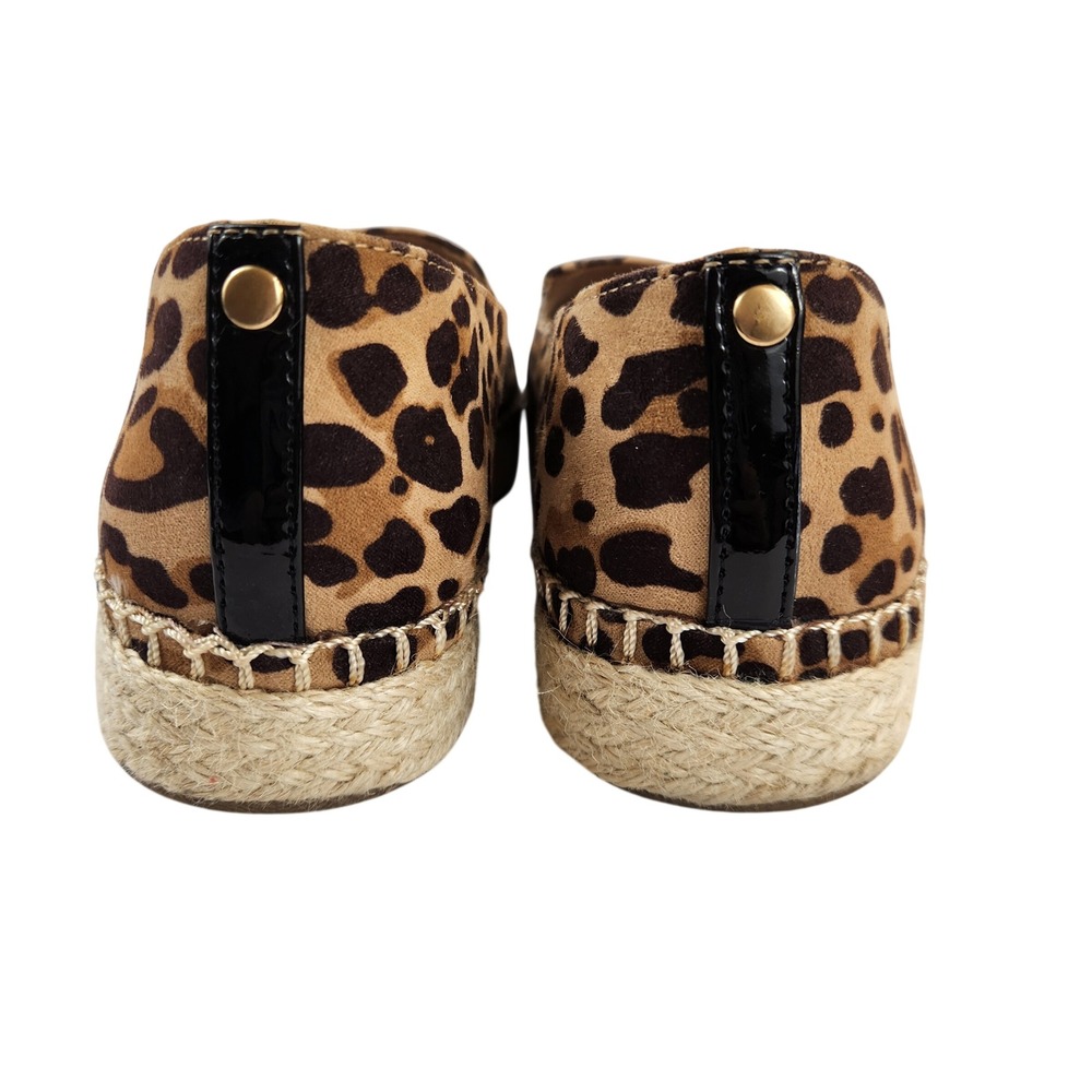 Dr Scholls Womens Find Me Leopard Print Espadrille Flats Casual Shoes Size 8M - Picture 4 of 10
